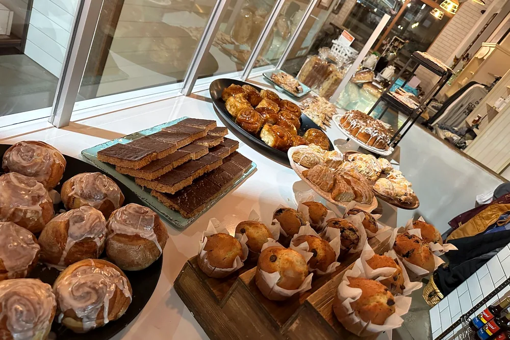 The bakery case at Josiah's